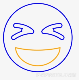 Now Draw An Uneven Upside Down Semi Circle For The - Silly Face Drawing Emoji, HD Png Download, Transparent PNG