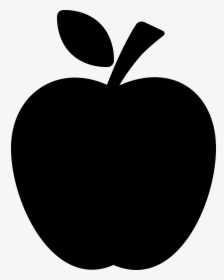 Apple Black Silhouette With A Leaf - Bomba Com Fundo Transparente, HD Png Download, Transparent PNG