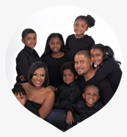 African American Family Parent Marriage Black Is Beautiful - Black Family Of 7, HD Png Download, Transparent PNG