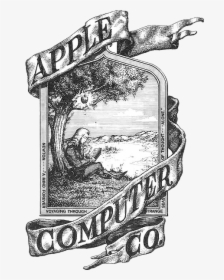 Apple Logo - Apple Computers First Logo, HD Png Download, Transparent PNG