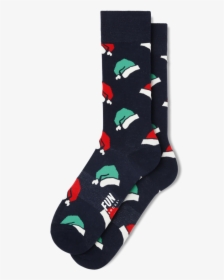 Men S Santa Hat Socks - Sock, HD Png Download, Transparent PNG