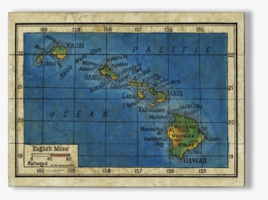 Hawaii 1906 Historical Map Painting, HD Png Download, Transparent PNG