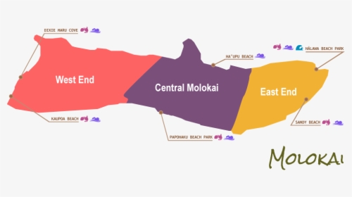 Molokai Hawaii Map, HD Png Download, Transparent PNG
