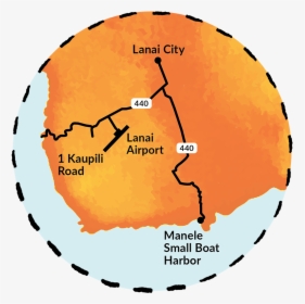 Lanai City Map - Circle, HD Png Download, Transparent PNG