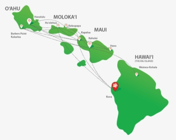 Mok Routemap - Mokulele Airlines Routes, HD Png Download, Transparent PNG