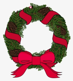 Graphic, Wreath, Christmas, Christmas Wreath - Wreath, HD Png Download, Transparent PNG