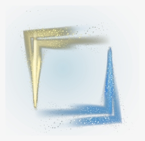 Ftestickers Frame Glitter Sparkle Gold Blue - Transparent 3d Hd Border, HD Png Download, Transparent PNG