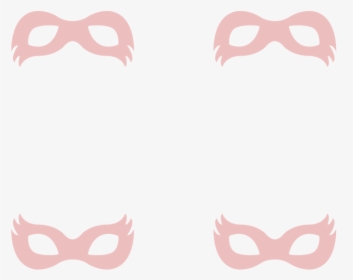 Girly Superhero Masks In Dusty Pink Wallpaper, HD Png Download, Transparent PNG