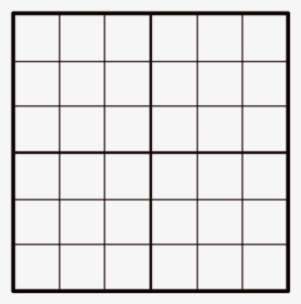 Empty Sudoku Grid - Grid 6x6 Png, Transparent Png, Transparent PNG