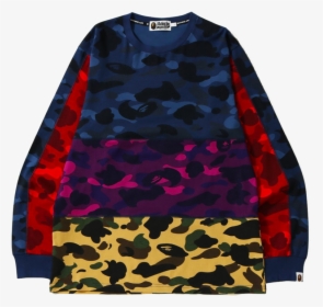 Bape Crewneck Multi Mix, HD Png Download, Transparent PNG