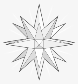 12 Point Star 3d Paper Patterns - 3d 12 Pointed Star, HD Png Download, Transparent PNG