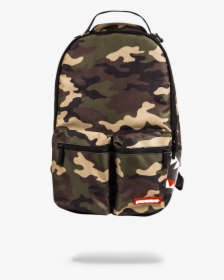 Bape Shark Camouflage Backpack - Sprayground Backpack Double Cargo Side Shark, HD Png Download, Transparent PNG