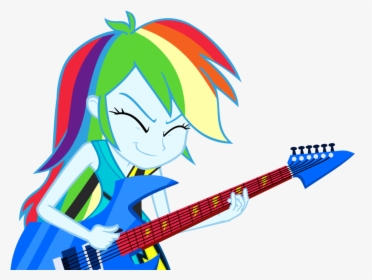 Rainbow Dash Playing Guitar Vector By Greenmachine987 - Rainbow Dash Playing Guitar Eg, HD Png Download, Transparent PNG