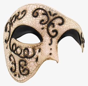 Vintage Series Phantom Of The Opera Half Face Masquerade - Female Phantom Of The Opera Mask, HD Png Download, Transparent PNG