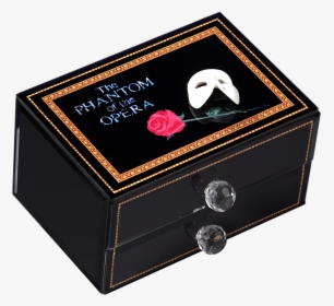 Mask & Rose Glass Drawer Box   Class - Fantasma De La Opera Caja Musical, HD Png Download, Transparent PNG