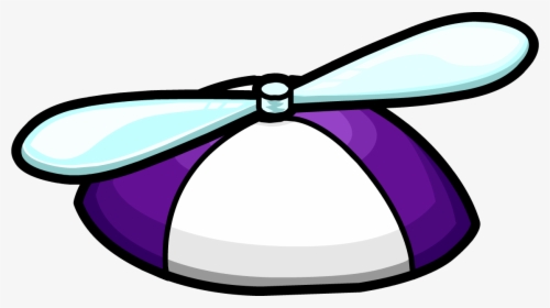 Official Club Penguin Online Wiki - Club Penguin Purple Propeller Hat, HD Png Download, Transparent PNG