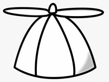 Crazy Hat Black And White, HD Png Download, Transparent PNG