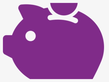 Purple Clipart Money - Vector Piggy Bank Icon, HD Png Download, Transparent PNG