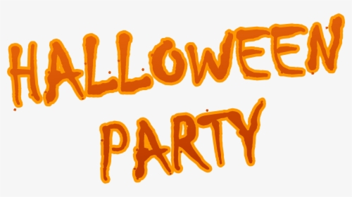 Halloween Party Png - Halloween Party Text Png, Transparent Png, Transparent PNG