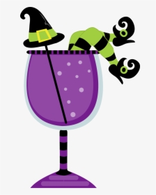 Adult Halloween Party Invitations - Halloween Wine Glass Clip Art, HD Png Download, Transparent PNG