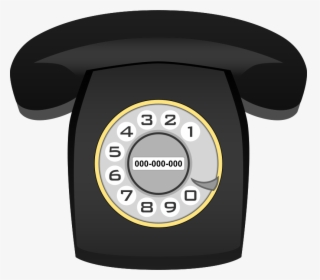 Teléfono Heraldo Negro - Phone Rotary Png, Transparent Png, Transparent PNG