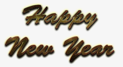 Happy New Year Word Art Png Image Background - Happy New Year Png Background, Transparent Png, Transparent PNG