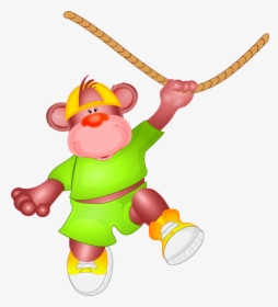 Mico Colgando - Monkey In Rope Png, Transparent Png, Transparent PNG