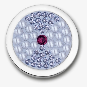 Lazo Lavender Stainless Steel Disc With Swarovski Pearls - Engagement Ring, HD Png Download, Transparent PNG