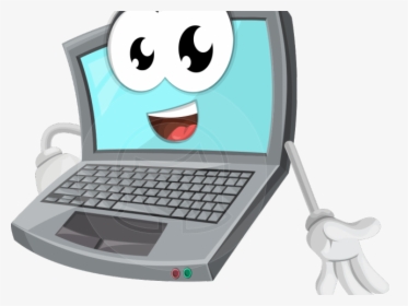 Picture Of A Cartoon Computer - Computer Cartoon Png, Transparent Png, Transparent PNG