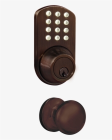 Transparent Doorknob Png - Keypad Deadbolt Regular Knob, Png Download, Transparent PNG