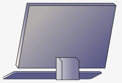 Transparent Cartoon Computer Png - Computer Back View Clipart, Png Download, Transparent PNG