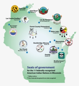 Map - Native American Tribes In Wisconsin Map, HD Png Download, Transparent PNG