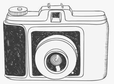 Camera Drawing Photography Clip Art - Hand Drawn Camera Png, Transparent Png, Transparent PNG