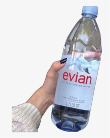 #evian #water #bottle #waterbottle #evianwater #evianbottle - Niche Pngs Water, Transparent Png, Transparent PNG