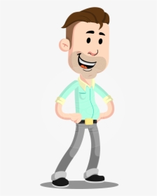 Man With Stubble Beard Cartoon Vector Character Aka - Designer Stubble, HD Png Download, Transparent PNG