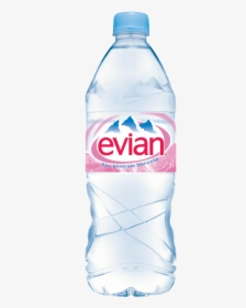 Water Bottle Png Transparent Images - Evian Water, Png Download, Transparent PNG