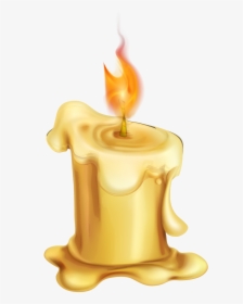 Candle Cartoon Wax - Transparent Background Candle Clipart, HD Png Download, Transparent PNG