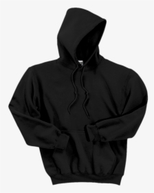 Gildan Dryblend Pullover Hooded Sweatshirt 12500 Black - Hoodie, HD Png Download, Transparent PNG