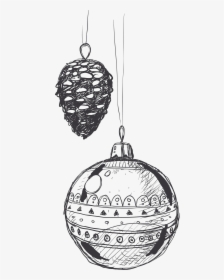 Transparent White Christmas Lights Png - Hand Drawn Christmas Ornaments, Png Download, Transparent PNG