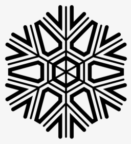 Snowflake - Snowflake Symbol Black And White, HD Png Download, Transparent PNG