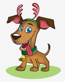 Dog Christmas Holiday Christmas Dog Pet Animal - Dog Christmas Vector, HD Png Download, Transparent PNG