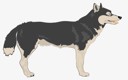 Transparent Wolf Clipart Free - Animated Wolf Side View, HD Png Download, Transparent PNG