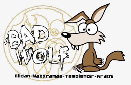 Bad Wolf / Guilde Wow Index Du Forum - Cartoon Wolf, HD Png Download, Transparent PNG