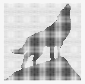 Wolf Cartoon Howling , Png Download - Silhouette, Transparent Png, Transparent PNG