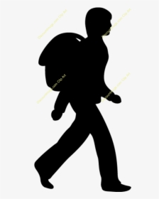 Silhouette Singing Clip Art - Student Going To School, HD Png Download, Transparent PNG