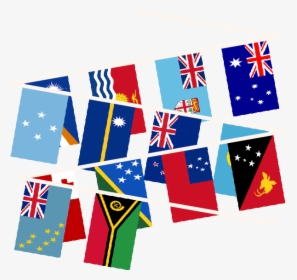 Oceania Multi Nation Bunting   Title Oceania Multi - Flags Of The World Bunting Png, Transparent Png, Transparent PNG