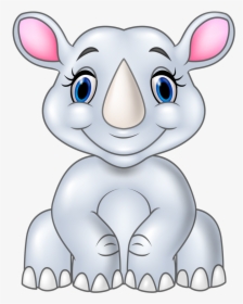Clipart Rock Animated - Cartoon Transparent Elephant Png, Png Download, Transparent PNG