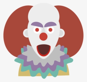 Clown, Terror, Halloween, Chilling, Look, Monster - Clown Cartoon, HD Png Download, Transparent PNG