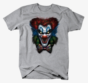 Evil Clown Looking At You Crazy Red Hair - Funny Mt Rushmore T Shirt, HD Png Download, Transparent PNG