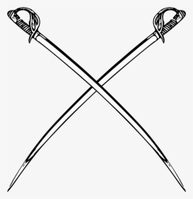 Vector Swords Sabre - Crossed Civil War Swords, HD Png Download, Transparent PNG